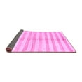 thumbnail image 2 of Ahgly Company Indoor Round Abstract Purple Contemporary Area Rugs, 7' Round, 2 of 4