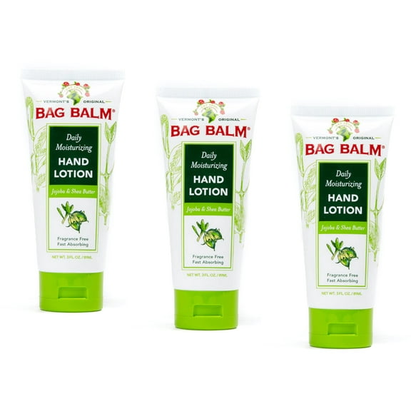 Vermont's Original Bag Balm Daily Moisturizing Hand Lotion, 3 Fl. Oz. - Pack of 3