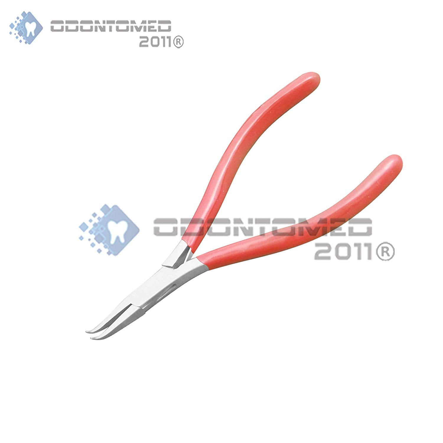 OdontoMed2011 5" Bent Needle Nose Pliers Micro plier NEW Brand 1 Pc