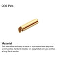 thumbnail image 3 of 200Pack Slide on End Clasps, 10mm Tube Ball Bead Slider Crimp Ends, Light Golden, 3 of 6