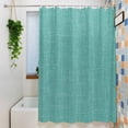 thumbnail image 3 of Shower Curtains for Bathroom-36"x72",Teal Green Solid Color Waterproof Bath Curtain Grommet Shower Curtain Set with Hooks, 3 of 9