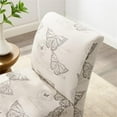 thumbnail image 6 of Atlin Designs Linen Gray Slipper Chair Rectangular Plush 31.5"H Unassembled, 6 of 10