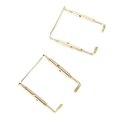 thumbnail image 2 of 2 Uds. Mentonera dorado shamjiam 4/4 Violín tornillo 2pcs de metal de oro, 2 of 7
