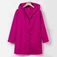 thumbnail image 5 of Women's Trench Coat Elegant Plain Warm Transition Coat Winter Jacket Long Sleeve Autumn Winter Women's Jacket Lapel Coat Womens Casual Coats And Jackets Ll Womens Casual Anorak Jacket Casual Women, 5 of 7