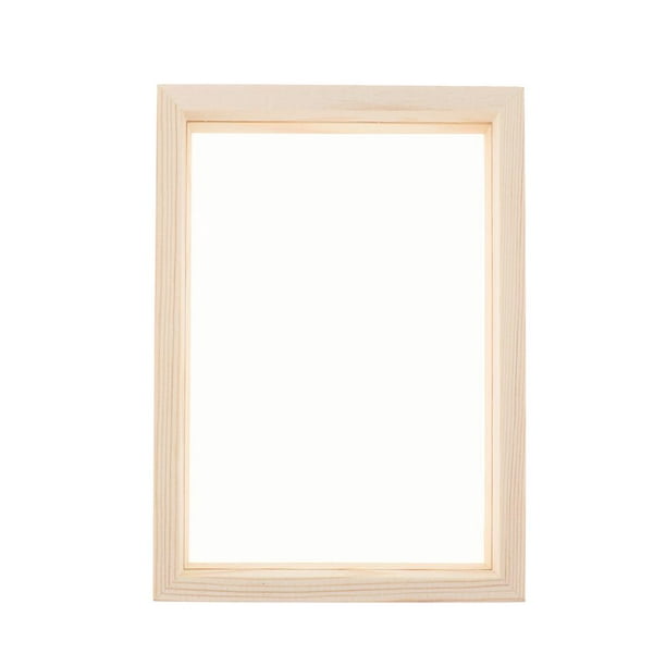 Foto Documento Imagen Madera Decorativa Exhibidor de Mesa Vidrio de Doble Cara 11.4 x 16.4cm