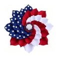 thumbnail image 2 of Nkmbld Patriotic Wreath, 4th of July Wreaths, Independence Day Artificial Wreath Pendant for Veterans Day Memorial Day Flag Day Wall Window Decor, 2 of 7