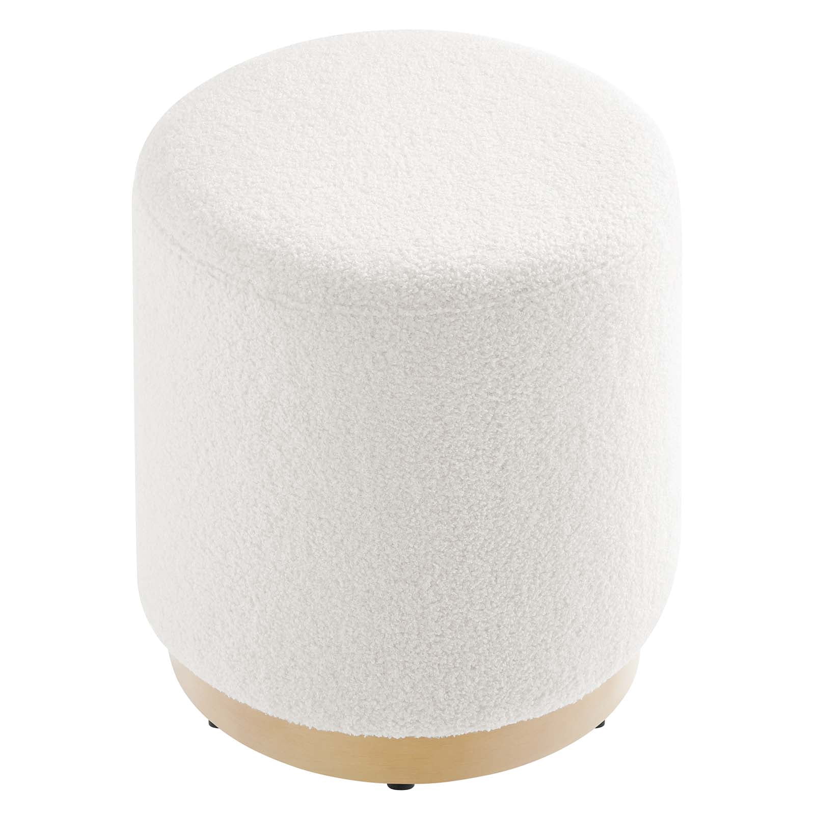 Tilden Ottoman in Ivory Natural