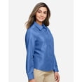 thumbnail image 2 of Harriton M580LW Women's Key West Long Sleeve Performance Staff Shirt-POOL BLUE-2XL, 2 of 5