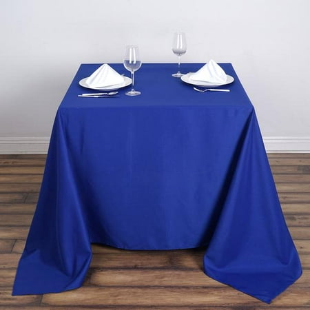 

BalsaCircle Patriotic Veterans Day 90 x 90 Royal Blue Square Tablecloth 4th of July Independence Day