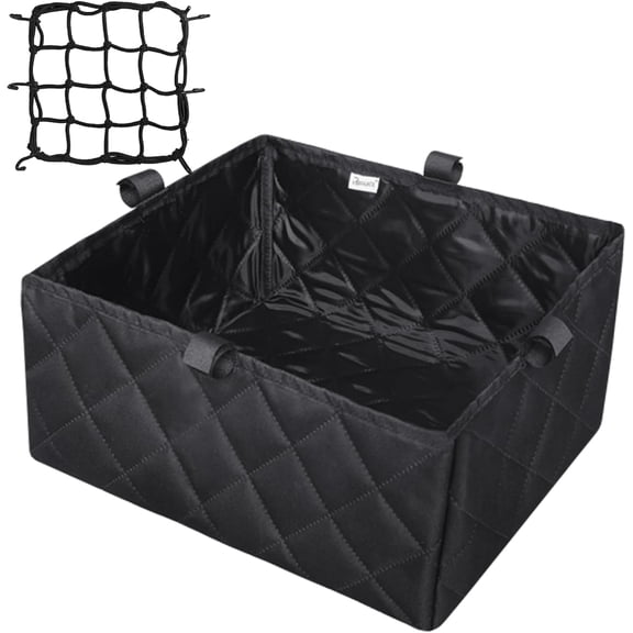 Bike Basket Liner & Cargo Net, Reusable Thickened Lining Bicycle Basket Accessory Fits Most Bikes and E-Bike Baskets