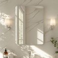 thumbnail image 1 of Kosmonia 5676 Rectangle Rounded Corner Silver Metal Framed Wall Mirror, 1 of 8