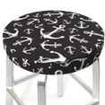 thumbnail image 3 of Kll Anchor Round Bar Chair Cushion Cover 13 Inch,Bar Stool Protector With Elastic, Soft Washable, 3 of 7