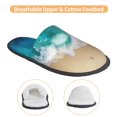 thumbnail image 3 of Fotbe Beach Pantuflas Peludas para Mujer con Estampado, Zapatillas de Peluche, Zapatos de Invierno para Casa, Uso Interior y Exterior-Medium, 3 of 8