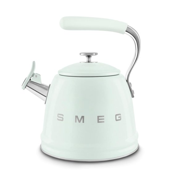 Tetera Stovetop SMEG Retro, 2,4 L, color verde pastel