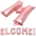 thumbnail image 2 of Miangastore Welcome Balloons Decorative Foil Balloons Rose Gold 1 Set 16 Inches, 2 of 8