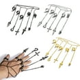 thumbnail image 2 of HLGDYJ Adult Kurapika Chains Bracelet Hunter Cosplay Cool Five Finger Rings Jewelry, 2 of 14