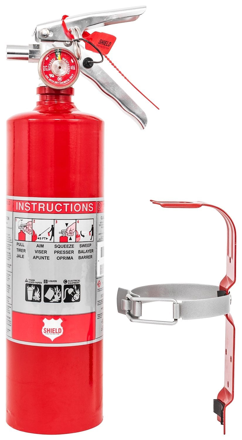 JEGS Dry Chemical Fire Extinguisher 2.5 lb Red Bottle