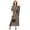 Black, variant on Kimono Sleeves V Neck Rayon Kaftan - Women's Stylish Printed Kaftan