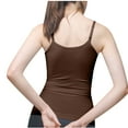 thumbnail image 3 of Lindreshi Camisole Tops for Women 2024 Women's Solid Color Shaping and Belly Tightening Seamless Body Strap Round Neck Vest, 3 of 5