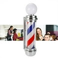thumbnail image 2 of SHZICMY 32"  Barber Pole Red White Blue Rotating Light Stripes Sign Hair Salon, 2 of 6
