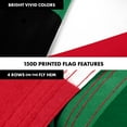 thumbnail image 5 of G128 Combo Pack: 6 Ft Tangle Free Aluminum Spinning Flagpole (Black) & Kuwait Kuwaiti Flag 3x5 Ft, LiteWeave Pro Series Printed 150D Polyester | Pole with Flag Included, 5 of 9