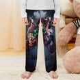 thumbnail image 2 of Demon Slayer Pajama Pants Long Sleep Pants Soft Elastic Waist PJ Bottoms Lounge Pants, 2 of 7