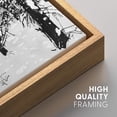 thumbnail image 4 of IDEA4WALL Framed Canvas Art Wall Decor Snow Pine Trees in Winter Time Nature Forest Watercolor Minimalism Modern Scenic Dramatic Black and White for Dorm Home Office - 24"x36", 4 of 4