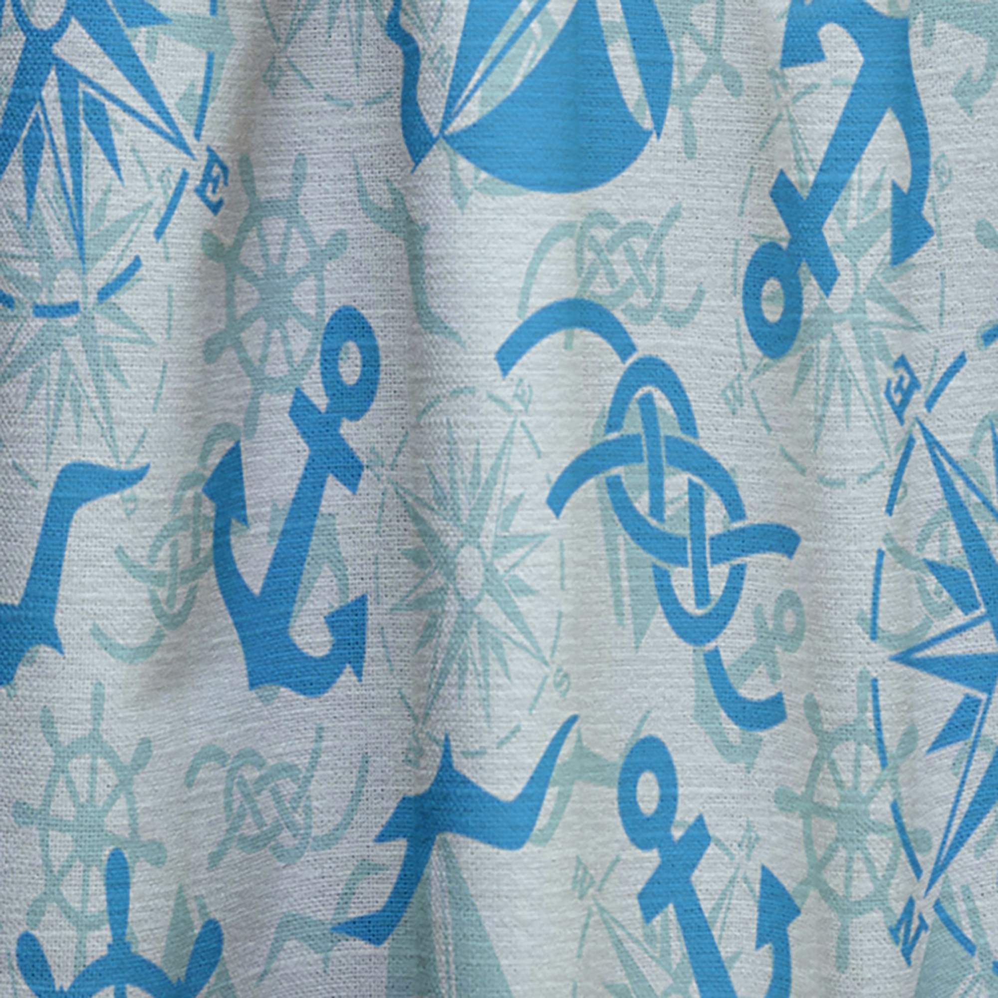 Designart 'Costal Life Form XVI' Coastal Curtain Panel