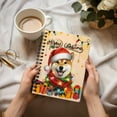 thumbnail image 3 of Merry Christmas Santa Shiba Inu Scarf Twinkling Lights Xmas Holiday Spiral Bound Journal Shibas Dog Lovers Gifts Idea 5x7in Spiral Notebook - 00022, 3 of 5