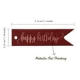 thumbnail image 5 of Inkdotpot Pack Of 50 Real Rose Gold Foil Paper Tags Happy Birthday Favor Hang Tags, 5 of 6