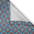 thumbnail image 3 of Ambesonne Modern Kitchen Curtains, Squares Multicolored Plot, 55"x24", Peacock Green and Royal Blue, 3 of 3