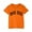 Orange, variant on Toddler Kids Boys Girls T-Shirt Lil Bro Letter Print Cute Crewneck Short Sleeve Tee Tops