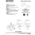 thumbnail image 2 of MOEN 4 in. Centerset 8434 Single Handle Low-Arc Bathroom Faucet in Chrome with Grid Strainer Waste, 2 of 2