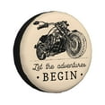 thumbnail image 2 of Balery Let The Adventure Begin Tire Covers - Tough Tire Wheel Protector for Truck, SUV, Trailer, Camper, RV -15 inch, 2 of 8