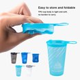 thumbnail image 1 of maskred Collapsible Water Bottle Running Easy To Store Easy To Clean Water Bottles dark blue 200ml 1Set, 1 of 6