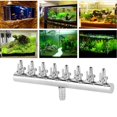 thumbnail image 2 of Stainless Steel Aquarium Air Pump Distributor 8 Way Aquarium Oxygen Hose Control Valve Connector, 2 of 4