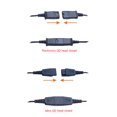 thumbnail image 5 of Cable de desconexión rápida de auriculares de centro de llamadas a conector USB para adaptador de dispositivo de comunicación QD, interfaz QD, 5 of 5