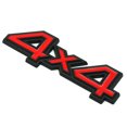thumbnail image 4 of RV 2 uds Metal negro rojo 4WD 4x4 coche maletero trasero emblema insignia calcomanías pegatina Dodge Rojo Verde, 4 of 5