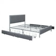 thumbnail image 3 of M optimized Queen Size Platform Bed Frame with Headboard 4 Storage Drawers Anti Sagging No Box Spring Needed Bed Frame, 3 of 9