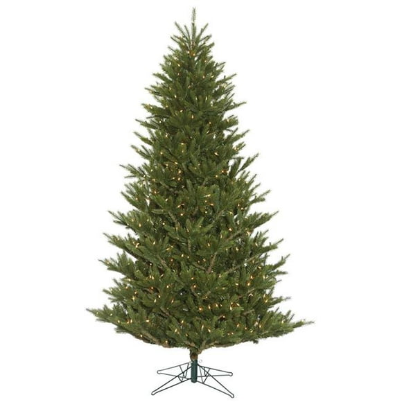 7.5 ft. x 57 in. Fresh Cut Frasier Christmas Tree with 800 Clear Dura Light - Green