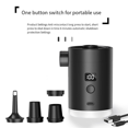 thumbnail image 2 of Outdoor Portable Camping Air Pump Charging and Pumping Dual-Purpose Air Mattress Swimming Ring Electric Inflator, 2 of 7