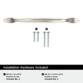 thumbnail image 3 of Amerock Intertwine 6-5/16 inch Center-to-Center Satin Nickel Cabinet or Furniture Pull, 25 Pack, 3 of 4