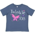 thumbnail image 3 of Inktastic Twinkle Toes Pretty Butterfly Girls Toddler T-Shirt, 3 of 5