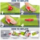 thumbnail image 4 of Colchoneta para acampar autoinflable, colchoneta para acampar al aire libre, colchoneta para mochilero hinchable a mano, liviana para caminatas para caminatas cuando viaja, colchón de aire r JFHHH pequeña, 4 of 5