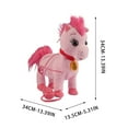 thumbnail image 3 of 2026 Wuffy Robot Dog Lifelike Pink Toy Horse, Interactive Robot with Touch Sensing Voice Mimic Licking Motion Leash Remote Soft Fur for Kids Battery Powered, 3 of 6