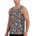 thumbnail image 2 of Easygdp Wildflowers Men's Tank Top, Sleeveless Muscle T Shirts, Breathable, Quick-Dry, Loose for Gym, Running, Fitness - X-Large, 2 of 9