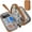Double Layer - Brown, variant on Electronic Organizer Travel Cable Accessories Case, Electronic Organizer Bag, Waterproof Electronic Accessories Organizer Case for Power Bank, Charging Cords, Chargers, Earphone, USB Cable - Brown