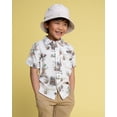 thumbnail image 2 of STAR WARS The Mandalorian Toddler Boys' Short Sleeve Button-Down Shirt Gray Mando Grogu, 2 of 4