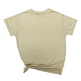 thumbnail image 5 of Lumtrix Summer Tops for Women Spring Short Sleeve Shirts Beach Vacation Plus Size Workout Tshirts Casual Clothes 2025 Khaki XXL, 5 of 6