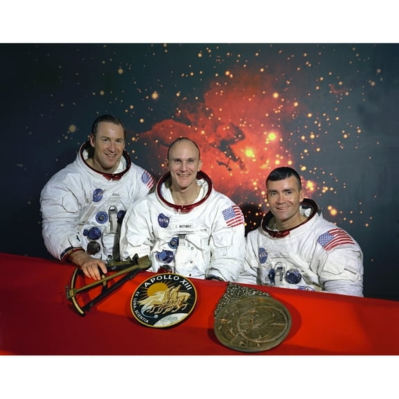Apollo 13 Crew. L-R Commander History (24 x 18)
